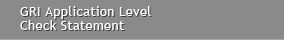 GRI Application Level Check Statement