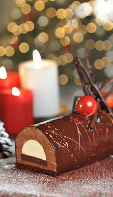 Marriott Black Forest Log Cake