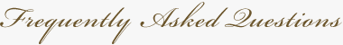 Frequently Asked Questions