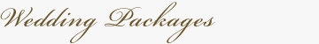 Wedding Packages